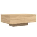 Miniatyrbilde 3 av 11: vidaXL Salongbord med LED-lys sonoma eik 85x55x31 cm