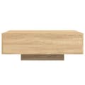 Miniatyrbilde 7 av 11: vidaXL Salongbord med LED-lys sonoma eik 85x55x31 cm