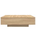 Miniatyrbillede 4 af 10: vidaXL sofabord 100x100x31 cm konstrueret træ sonoma-eg