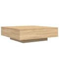 Miniatyrbillede 1 af 10: vidaXL sofabord 100x100x31 cm konstrueret træ sonoma-eg