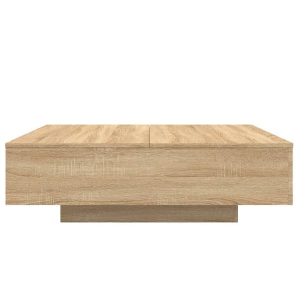 vidaXL Soffbord sonoma-ek 100x100x31 cm konstruerat trä