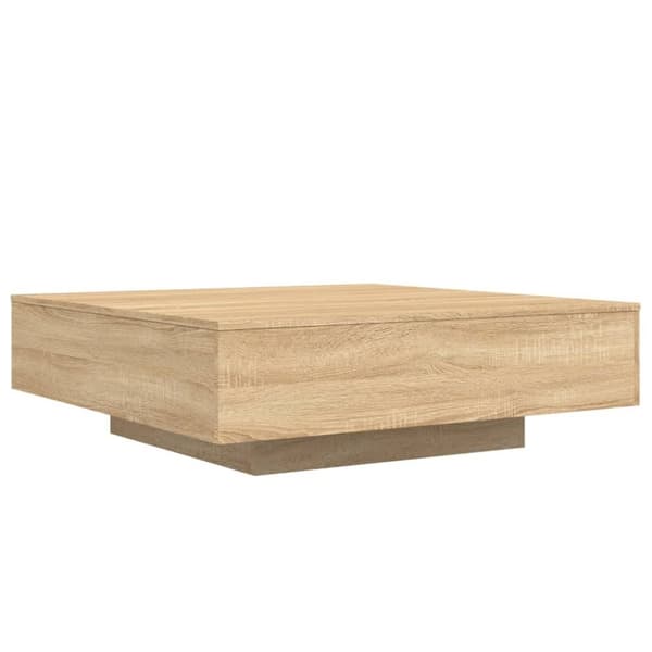 vidaXL Soffbord sonoma-ek 100x100x31 cm konstruerat trä