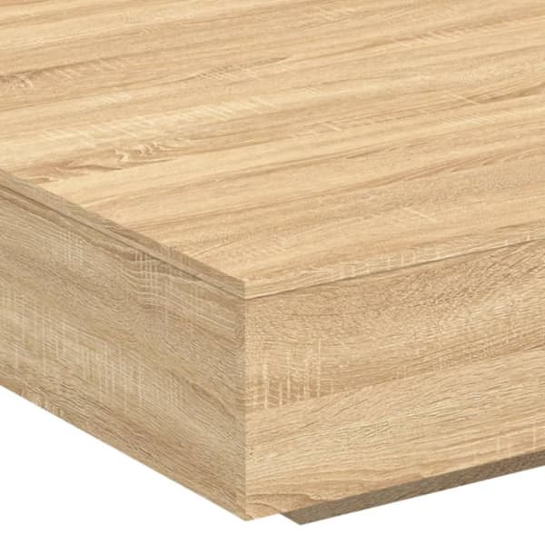 vidaXL Soffbord sonoma-ek 100x100x31 cm konstruerat trä