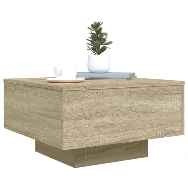 vidaXL Sohvapöytä Sonoma-tammi 55x55x31 cm tekninen puu