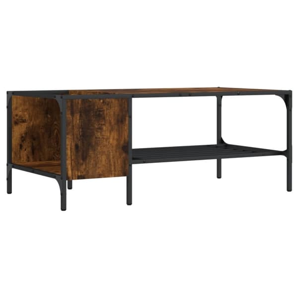 vidaXL sofabord med stativ 100x51x40 cm konstrueret træ røget eg