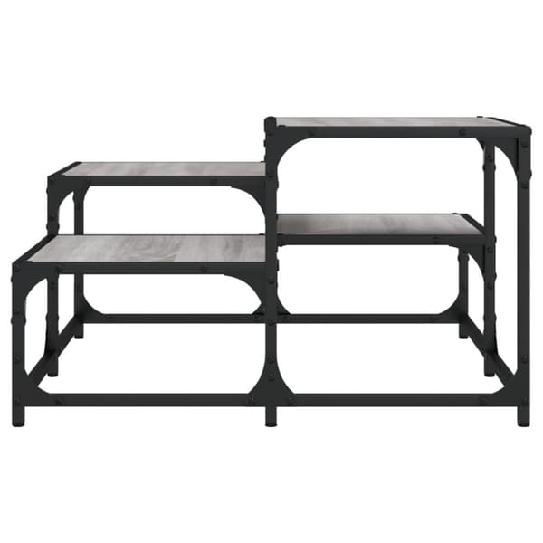 vidaXL sofabord 68x68x40 cm konstrueret træ grå sonoma-eg