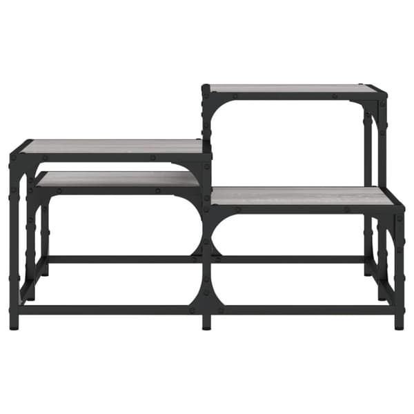 vidaXL sofabord 68x68x40 cm konstrueret træ grå sonoma-eg