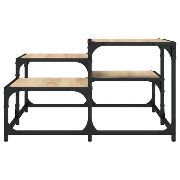 vidaXL Soffbord sonoma-ek 68x68x40 cm konstruerat trä
