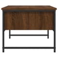 Miniatyrbilde 6 av 11: vidaXL Salongbord brun eik 101x49x39,5 cm konstruert tre