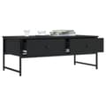 Miniatyrbilde 3 av 11: vidaXL Salongbord svart 101x49x39,5 cm konstruert tre