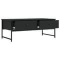 Miniatyrbilde 4 av 11: vidaXL Salongbord svart 101x49x39,5 cm konstruert tre