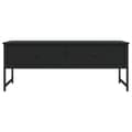 Miniatyrbilde 5 av 11: vidaXL Salongbord svart 101x49x39,5 cm konstruert tre