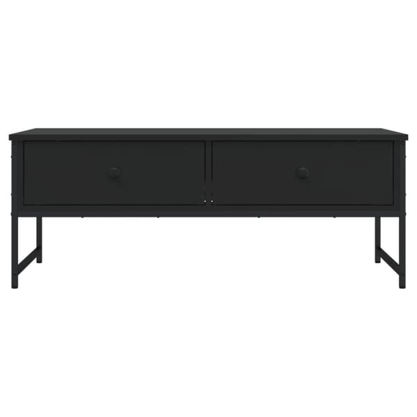 vidaXL Salongbord svart 101x49x39,5 cm konstruert tre