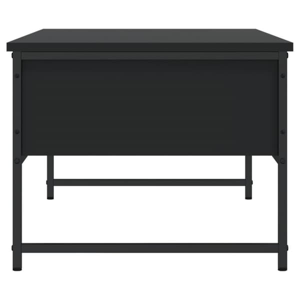 vidaXL Salongbord svart 101x49x39,5 cm konstruert tre