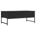 Miniatyrbilde 7 av 11: vidaXL Salongbord svart 101x49x39,5 cm konstruert tre