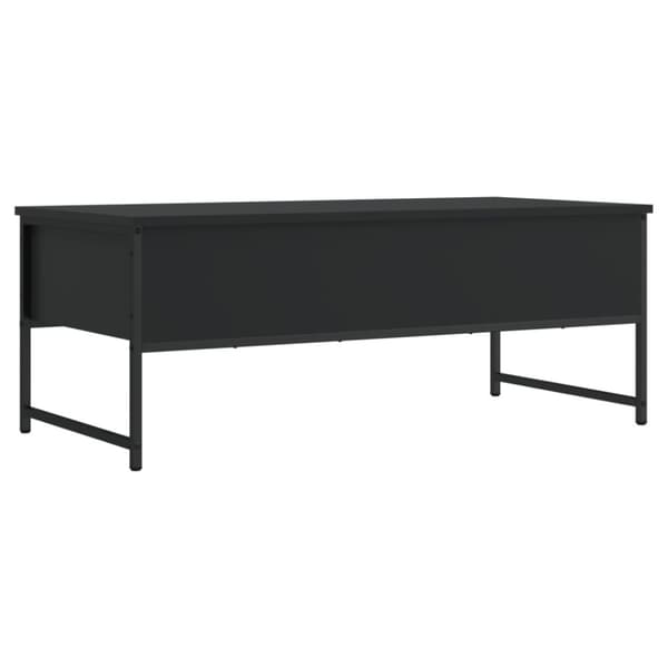 vidaXL Salongbord svart 101x49x39,5 cm konstruert tre