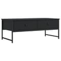 Miniatyrbilde 1 av 11: vidaXL Salongbord svart 101x49x39,5 cm konstruert tre