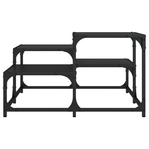 vidaXL Salongbord svart 68x68x40 cm konstruert tre