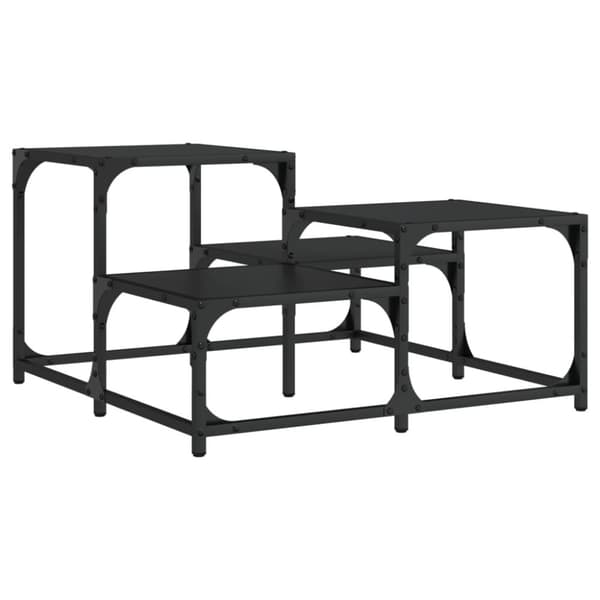 vidaXL Salongbord svart 68x68x40 cm konstruert tre