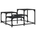 Miniatyrbilde 1 av 9: vidaXL Salongbord svart 68x68x40 cm konstruert tre