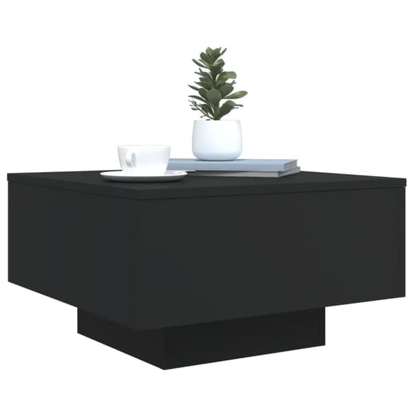 vidaXL Salongbord svart 55x55x31 cm konstruert tre