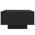 Miniatyrbilde 5 av 10: vidaXL Salongbord svart 55x55x31 cm konstruert tre