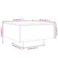 Miniatyrbilde 9 av 10: vidaXL Salongbord svart 55x55x31 cm konstruert tre