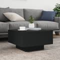 Miniatyrbilde 2 av 10: vidaXL Salongbord svart 55x55x31 cm konstruert tre