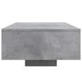 Miniatyrbilde 6 av 11: vidaXL Salongbord med LED-lys betonggrå 85x55x31 cm
