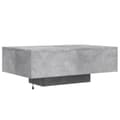 Miniatyrbilde 8 av 11: vidaXL Salongbord med LED-lys betonggrå 85x55x31 cm