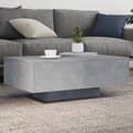 Miniatyrbilde 1 av 11: vidaXL Salongbord med LED-lys betonggrå 85x55x31 cm