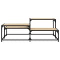 Miniatyrbillede 4 af 9: vidaXL sofabord 107x107x40 cm konstrueret træ sonoma-eg