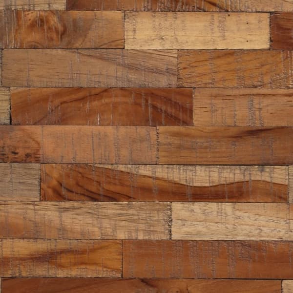 vidaXL Barbord rundt Ø55x40 cm gjenvunnet heltre teak