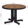 Miniatyrbilde 8 av 8: vidaXL Barbord rundt Ø55x40 cm gjenvunnet heltre teak
