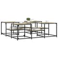 Miniatyrbilde 3 av 10: vidaXL Salongbord Sonoma eik 121x121x40 cm konstruert tre