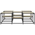 Miniatyrbilde 4 av 10: vidaXL Salongbord Sonoma eik 121x121x40 cm konstruert tre