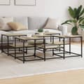 Miniatyrbilde 10 av 10: vidaXL Salongbord Sonoma eik 121x121x40 cm konstruert tre
