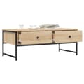 Miniatyrbillede 3 af 11: vidaXL sofabord 101x49x39,5 cm konstrueret træ sonoma-eg