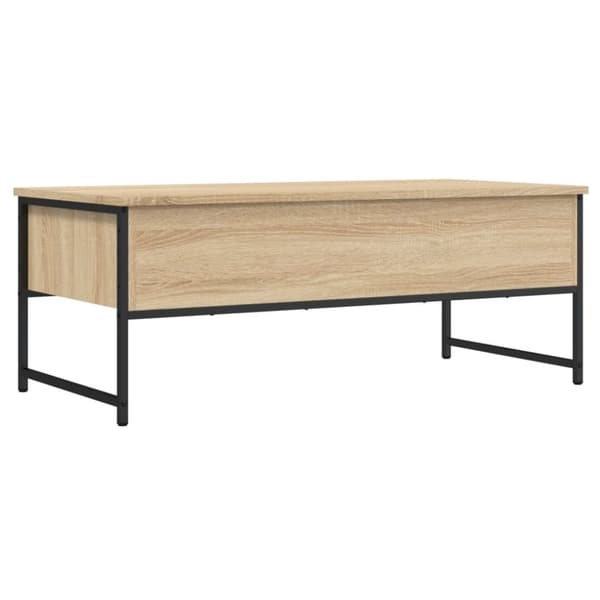 vidaXL sofabord 101x49x39,5 cm konstrueret træ sonoma-eg