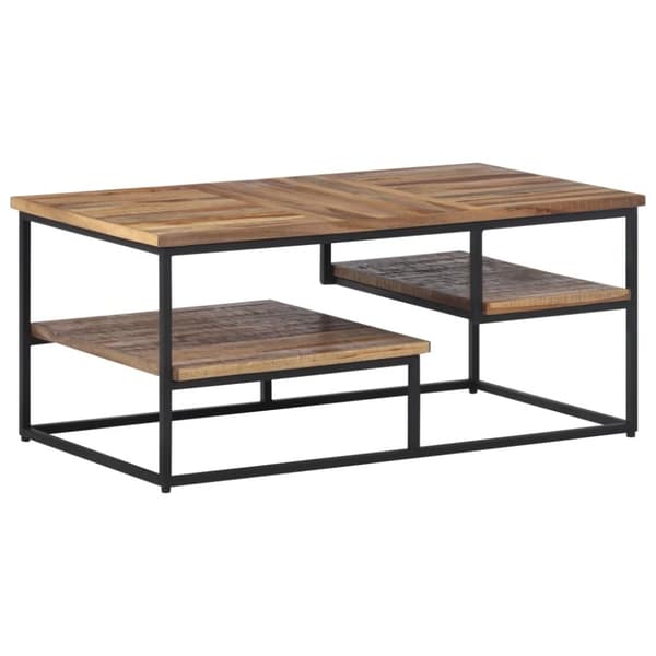 vidaXL Soffbord 90x50x39 cm massiv återvunnen teak