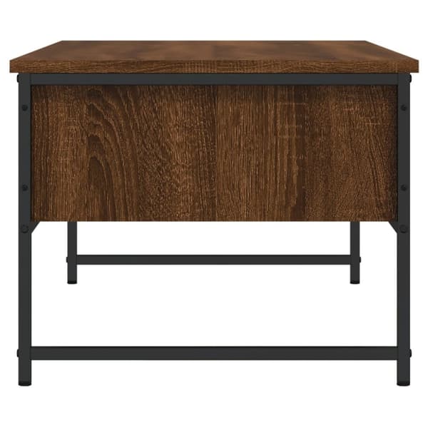 vidaXL Sohvapöytä ruskea tammi 101x49x39,5 cm tekninen puu