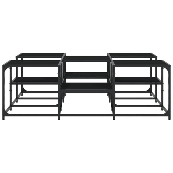 vidaXL Salongbord svart 121x121x40 cm konstruert tre