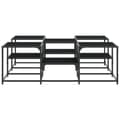 Miniatyrbillede 5 af 10: vidaXL sofabord 121x121x40 cm konstrueret træ sort