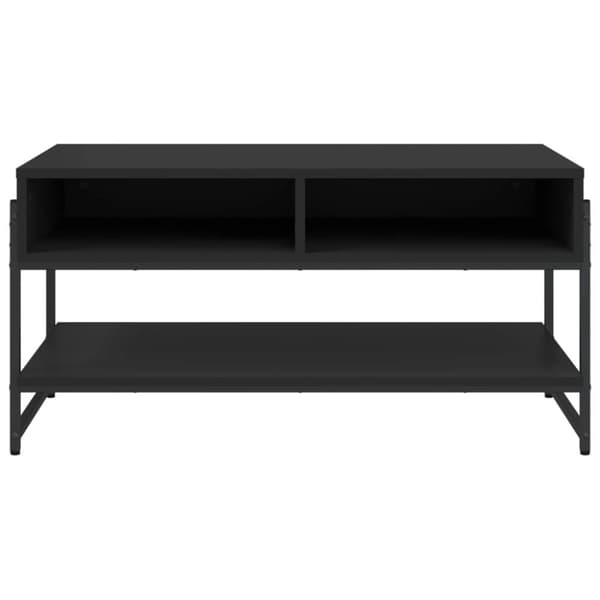 vidaXL Soffbord svart 90x50x45 cm konstruerat trä