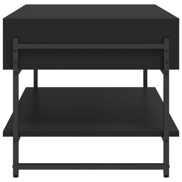 vidaXL Soffbord svart 90x50x45 cm konstruerat trä
