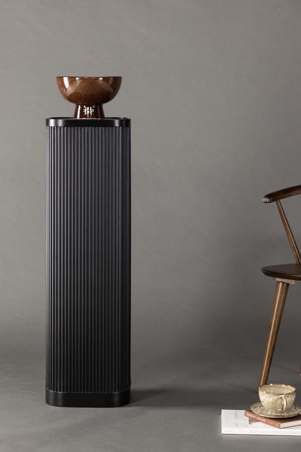 Lenox soffbord , pidestal, sidobord svart.