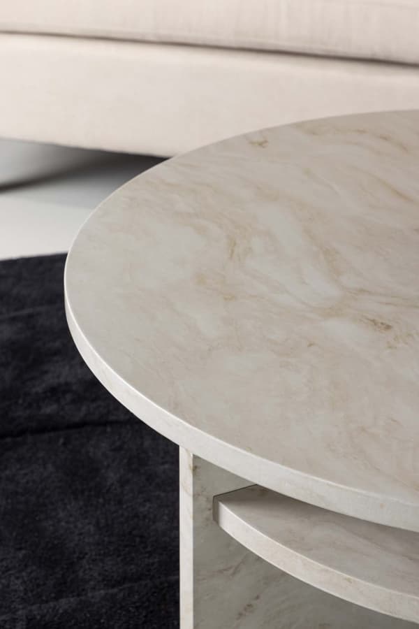 Ålesund sofabord Ø85cm beige.