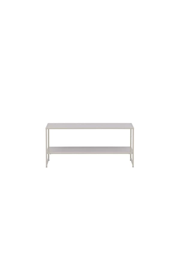 Staal soffbord , sidobord beige.