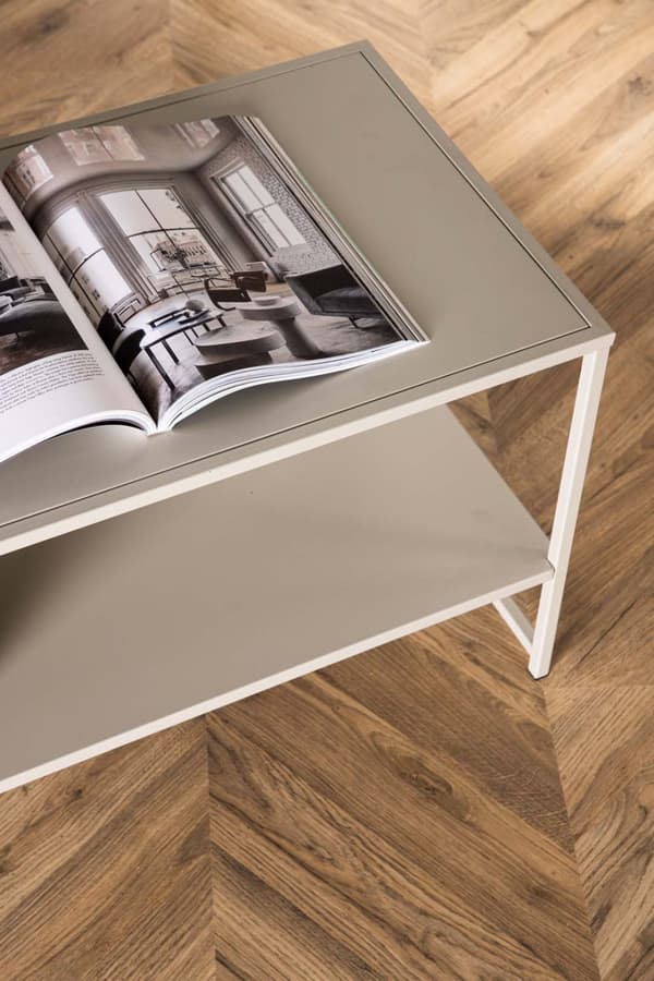 Staal sofabord , sidebord beige.
