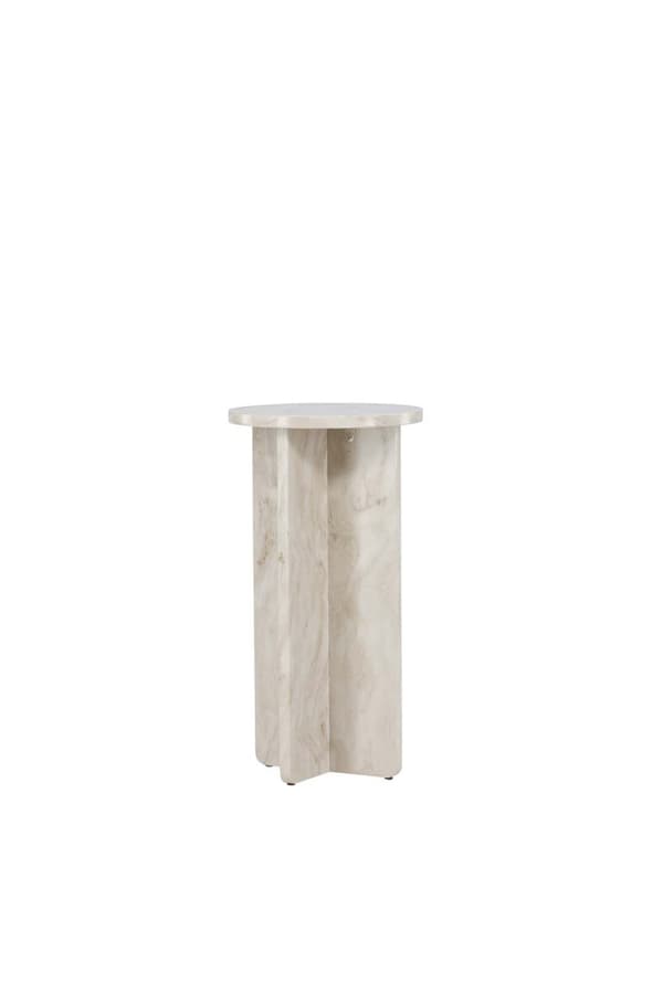 Ålesund sofabord , sidebord Ø40cm beige.